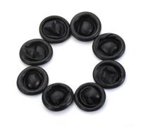 100 protezioni in gomma per pulizia e progetti artistici, elastici e confortevoli, colore nero