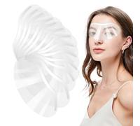 100 protezioni per gli occhi per doccia, visiera, trasparente, morbida, in plastica, per il viso, per il taglio dei capelli, per la colorazione, per la protezione degli occhi, per il trucco
