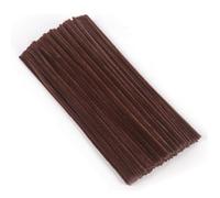 100 pulitori per pipe, colore marrone, filo di ciniglia, 6 mm x 30 cm, filo di pulizia per lavori fai da te, progetti artigianali, filo di ciniglia, per fai da te e decorazioni, pipe cleaners marrone