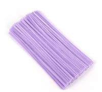 100 pulitori per pipe, colore viola, filo di ciniglia, 6 mm x 30 cm, filo di pulizia per lavori fai da te, progetti artigianali, filo di ciniglia, per fai da te e decorazioni, pipe cleaners viola