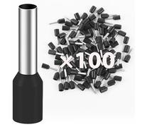 100 puntali da 1,5 mm² lunghi 8 mm, connettori a crimpare terminali per cavi