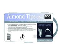 100 punte di mandorla trasparenti Beautynails