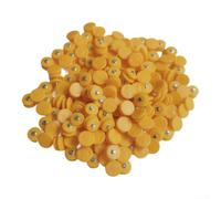 100 punte filettate antiscivolo per kit di riparazione ramponi compatibili con dispositivi di trazione sulla neve per l'uso in condizioni invernali rigide su terreni scivolosi (tacchetti gialli)