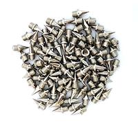 100 punte in acciaio inox per pista e cross country (argento, 9 mm).