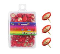 100 puntine da disegno puntine decorative per bacheca messaggi, forniture per ufficio e scuola, poster decorativo per bacheca per avvisi