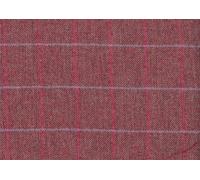 100% Pura Lana Yorkshire Tweed Tessuto Grigio Scuro & Grigio Chiaro con Riquadri
