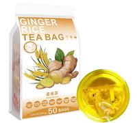 100% Pure Natural Herbal Tea, Ginger rice Tea Bag, 250g/8.81oz (5g*50bags), 姜米茶,riso marrone, buccia d'arancia, caffeina libera, nessun additivo, non OGM