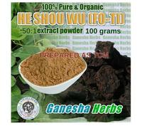 100% Puro & Biologico He Shou Wu ( Foti) Alta Potenza 50:1 Estratto Polvere 100g