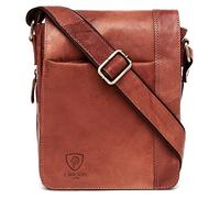 100% Puro Genuino Dell'annata Del Cuoio Del Cacciatore Handmade Mens Flapover Tutti i Giorni Croce Corpo Spalla