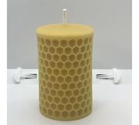 100% Puro Naturale Fatto a Mano Cera Vergine Candele Api Piolo 6.3x10.2cm Giallo