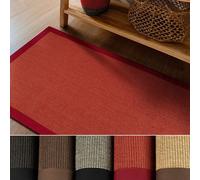 100 % Puro Tappeto In Sisal Amazonas Con Bordo In Vari Colori/Dimensioni