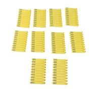 100 PZ 001 100 Numero Etichetta in plastica per bestiame Integrata Colorfast Etichette auricolari per bovini Mucche Ovini Suini Capre Durevole Luminoso Facile da riconoscere