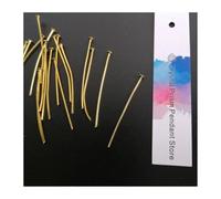 100 pz 1.37 "35mm Oro Perni Dritti Connettore Parte for Collegare Prisma Appeso Perline Di Cristallo Illuminazione