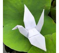 100 pz 10 cm Premade bianco Origami gru per feste di nozze centrotavola decorazioni fai da te gru uccello ghirlande compleanno baby shower partito forniture