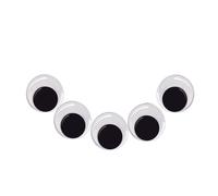 100 pz 12 MM autoadesiva Wiggle Eye Buccia e Bastone Rotondo In Movimento