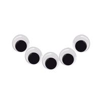 100 pz 20 MM Autoadesiva Wiggle Eye Peel e Stick Rotondo Movimento Wiggly Occhi