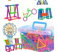 100 pz / 200 pz / 300 pz Set di blocchi per costruire bacchette magiche - Puzzle per adolescenti, giocattolo da costruzione per stimolare i sensi e le capacità cognitive, per liberare l'immaginazione