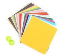 100 pz/200 pz Carta colorata quadrata multicolore, carta da lettere multiuso, carta per stampa colorata, carta origami per fai da te, artigianato e ritagli di carta, dimensioni 14,7 x 14,7 cm Tagli Un