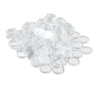 100 pz 21 millimetri capsule di plastica trasparente monete protettori | Portamonete Argento Oro Rame Keepers Forniture Numismatiche