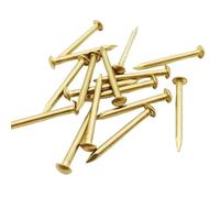 100 pz ~ 25 pz Ottone Antico Bronzo Dorato Diametro 1.2mm ~ 3mm Rame Puro Piccolo Mini Testa Rotonda Mobili Nail Tack Lunghezza = 8~55mm(Gold,2x15mm 100pcs)