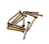 100 pz ~ 25 pz Ottone Antico Bronzo Dorato Diametro 1.2mm ~ 3mm Rame Puro Piccolo Mini Testa Rotonda Mobili Nail Tack Lunghezza = 8~55mm(Bronze,2.8x55mm 25pcs)