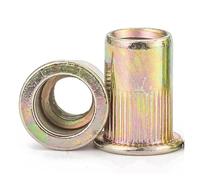 100 pz 50 pz 20 pz M3 M4 M5 M6 M8 M10 M12 304 In Acciaio Inox Rivnut Testa Piatta Rivetto Filettato inserto Nutsert Cap Rivet Dado(20pcs Zinc Plated,M8)