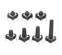100 PZ 6 * 6 * 4.1~10 mm interruttore di tatto 4 pin verticale micro interruttore a pulsante interruttore a chiave pulsante tattile interruttore di induzione serie 6x6