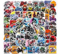 100 Pz Adesivi Auto, Stickers Motocross Attacca Stacca, Impermeabili Adesivi Set in Vinile per Tazze, Album di Ritagli, Quaderni, Skateboard, Valigie, IPad, Macbook, Chitarra