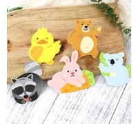 100 pz Animale Procione Design Lecca-lecca Carte di carta Party Candy Packaging