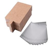 100 Pz Appeso Carte Display Gioielli Display Titolare per la Vendita Al Dettaglio di Imballaggio Dei Monili Vetrina di, Misura unica, come descritto