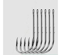 100 pz Baitholder Ami da pesca Mare Spinato Gambo lungo Becco Gancio Porta esche vive Ami da pesca a vite senza fine(Size-10 Gap-5mm)