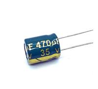 100 pz Bassa ESR/Impedenza Ad Alta Frequenza 35 v 470 UF Condensatore Elettrolitico di Alluminio Size8*12mm 470 UF35 V Elementi di accumulo di energia
