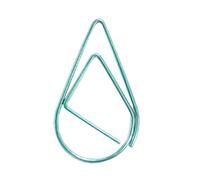 100 pz belle graffette decorative a forma di goccia d'acqua segnalibri metallo planner clip ufficio per gli amanti della cancelleria metallo a forma di goccia d'acqua decorazione ufficio