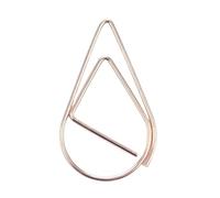 100 pz belle graffette decorative a forma di goccia d'acqua segnalibri metallo planner clip ufficio per gli amanti della cancelleria metallo a forma di goccia d'acqua decorazione ufficio