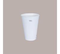 100 Pz Bicchiere Bibita Carta Bianco Biodegradabile Compost 300cc
