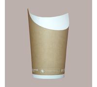 100 Pz Bicchiere Carta Avana Porta Patatine MINI Bio Compostabile