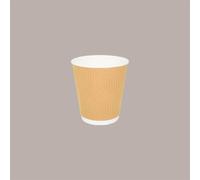 100 Pz Bicchiere Carta Thermic Style BT25 8oz Marrone Chiaro