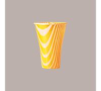 100 Pz Bicchiere Drink Mix 500cc Arancio Bibita Granita Yogurt Alcas