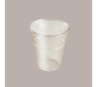 100 Pz Bicchiere Plastica PET MonousoTrasparente 250cc (0,2 L alla Tacca) Bibita Birra