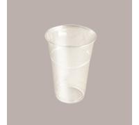 100 Pz Bicchiere Plastica PET Trasparente Monouso 650cc (0,5 L alla Tacca)