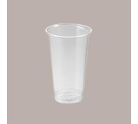 100 Pz Bicchiere Plastica PET Trasparente Monouso Tumbler 350cc (0,3 L alla Tacca)