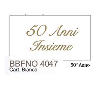 100 PZ Bigliettini bigliettino bomboniera NOZZE D ORO 50 anni INSIEME
