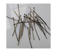 100 pz bronzo antico 30mm/1.18 pollici testa piatta perni diritti connettore for prisma di cristallo appeso