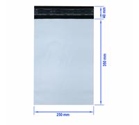 100 Pz Buste Per Spedizione Coex 250X350 Mm 45My