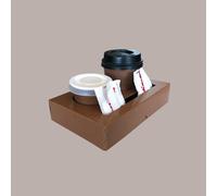 SDG PZ 80 Cestino Porta Bicchieri 2 Fori per Caffe' da ASPORTO Coffee Cup Holder