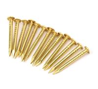 100 PZ Chiodo a Testa Tonda, Bocchetta in Ottone Perni da Muro Piccoli Chiodi Piccoli Cerniera per Mobili per Artigianato in Legno Fai da Te Decorativo (18 mm di lunghezza)