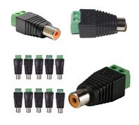 100 Pz CONNETTORE adattatore RCA femmina con morsetti viti presa AV presa audio