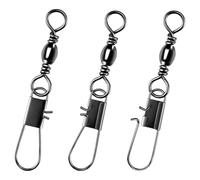 100 pz Connettore Pesca Girelle Cuscinetto Pesca a Scatto Connettore Pesca Clip Girevole Accessori per Pesca