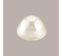 100 Pz Coperchio CUPOLA PET dm85 CON FORO x 350cc 400 500
