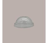 100 Pz Coperchio Cupola Trasparente in Pet Con Foro Dm74 Adatto a Coppa Vasetto V80,V100, V120